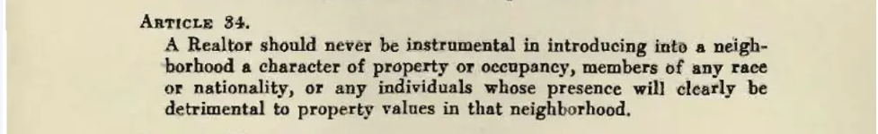 National Association of Real Estate Boards, Code of Ethics (1924)